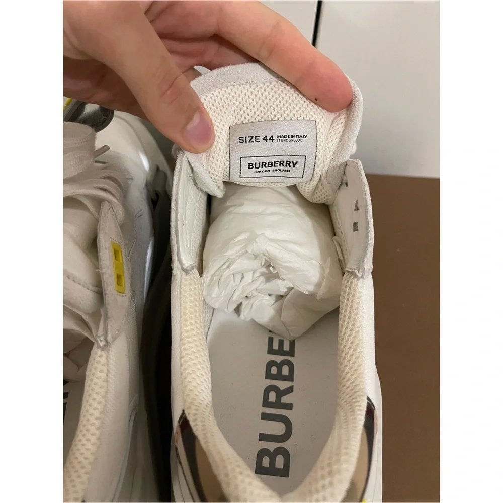 Burberry Vintage Check Velcro Strap Sneakers - Picture 8 of 15